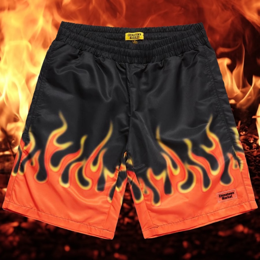 Chinatown Market flame 🔥 emoji shorts 🩳